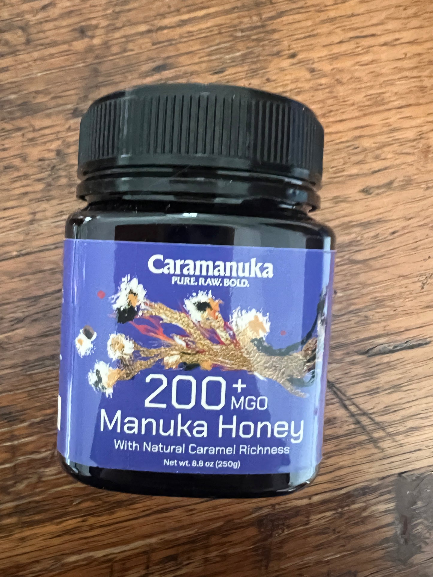 Caramanuka Manuka Honey MGO 200+ – Bold Taste, Everyday Strength, Glyphosate-Free, Transparent Testing