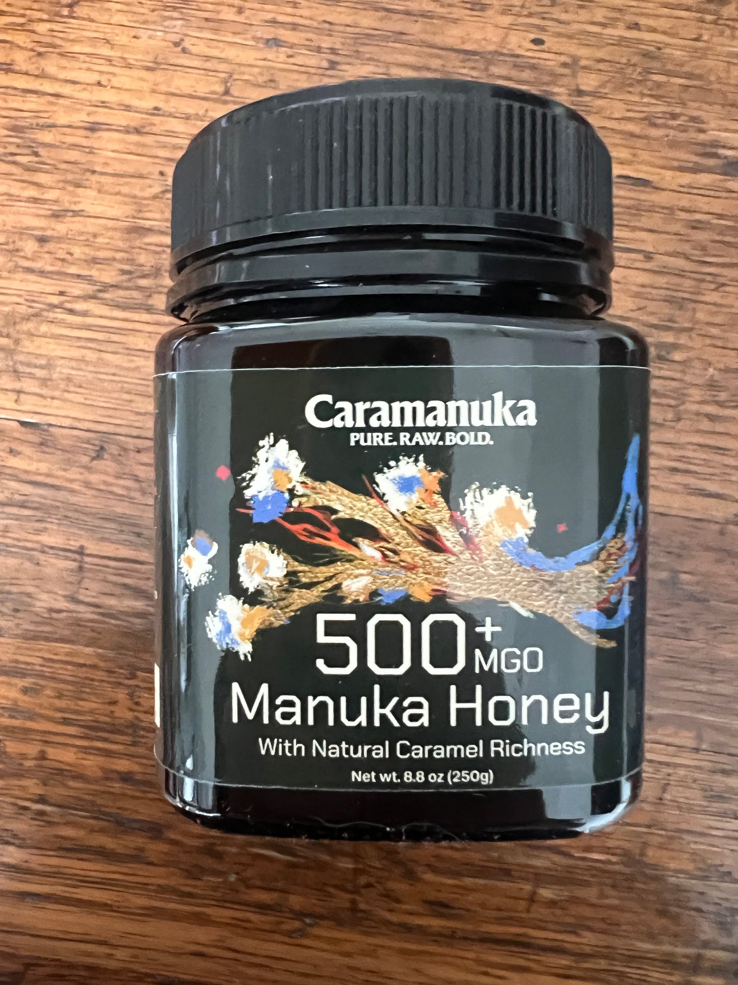 Caramanuka Manuka Honey MGO 500+ – Bold Taste, High Strength, Glyphosate-Free, Transparent Testing